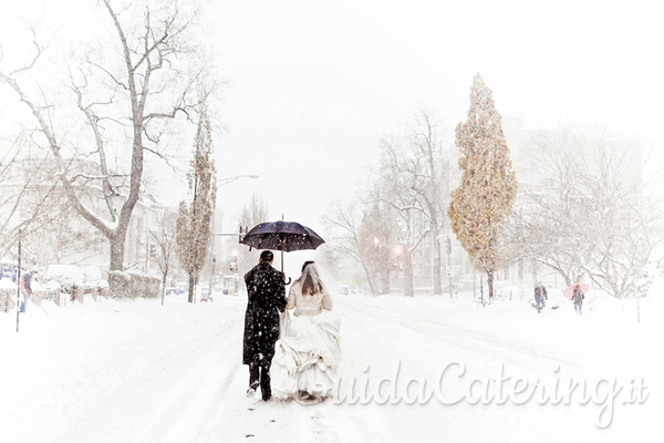 L'incantevole atmosfera di un matrimonio invernale