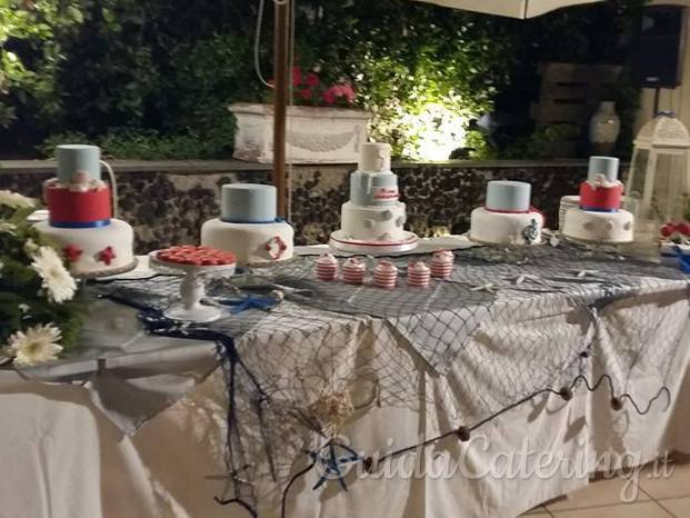 Sweet cake table prima comunione stile 