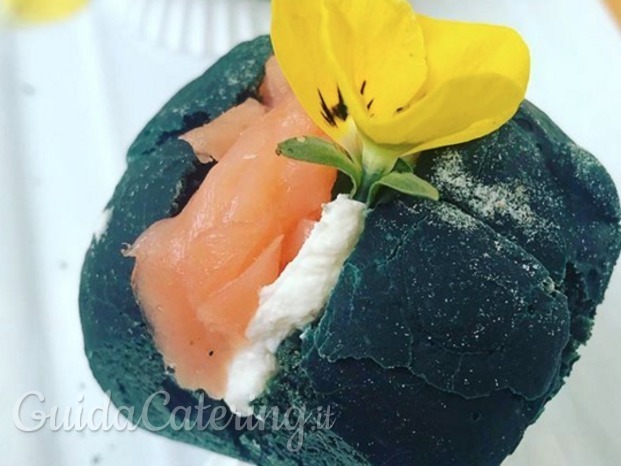panino verde con salmone