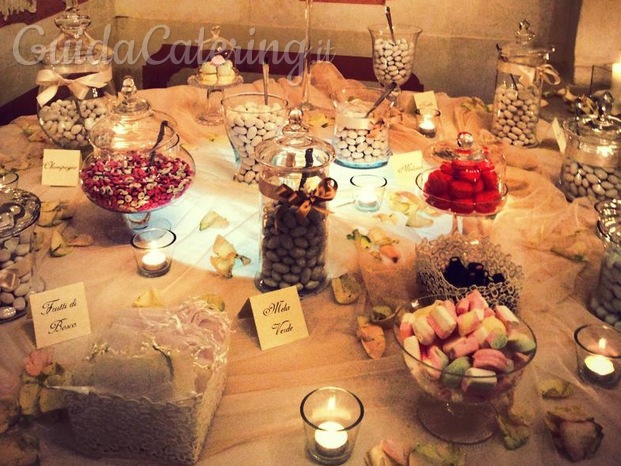 tavolo confetti e caramelle